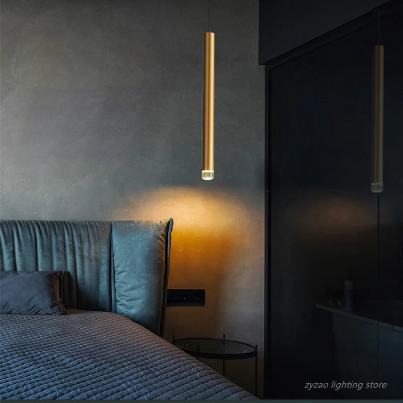 Minimalistische Luxus-Pendelleuchte für moderne Inneneinrichtung - vue 4 sur 10