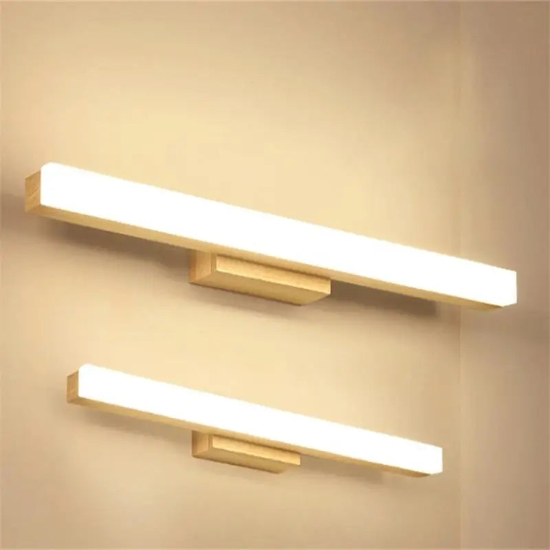 applique murale nordique moderne led créative en bois - vue 6 sur 9