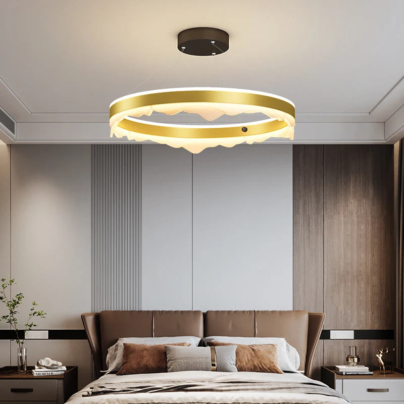 lustre rond créatif de luxe moderne pour décoration maison - vue 4 sur 14