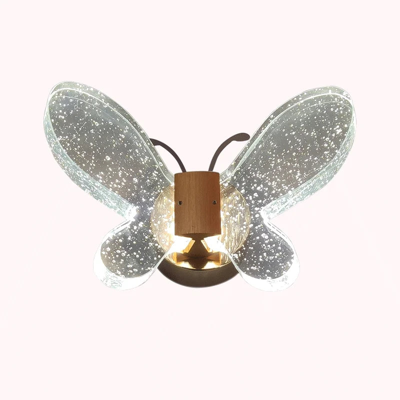 applique murale papillon en cristal moderne pour décoration intérieure - vue 6 sur 7