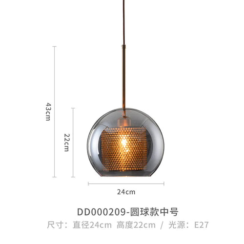 Moderne Pendelleuchte aus Glas für elegante Wohnraumdekoration - vue 16 sur 17