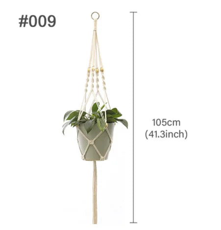 suspension en macramé pour pots de fleurs décoratifs - vue 15 sur 20