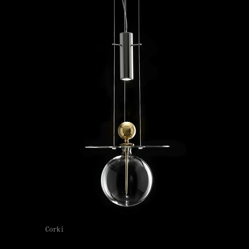 suspension en verre design nordique pour intérieur décoratif - vue 2 sur 8