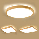 plafonnier led ultra-fin japonais bois massif design moderne 2021
