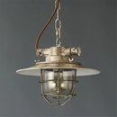 Industrielle LED-Pendelleuchte im Retro-Stil aus Eisen und explosionsgeschütztem Glas Vintage