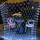 LED-Lichterkette Netz für außen, 200 LEDs, anschließbar, 8 Modi, dekorativ