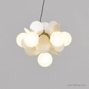 LED-Pendelleuchte im nordischen Design mit dekorativen Blumen aus Acryl