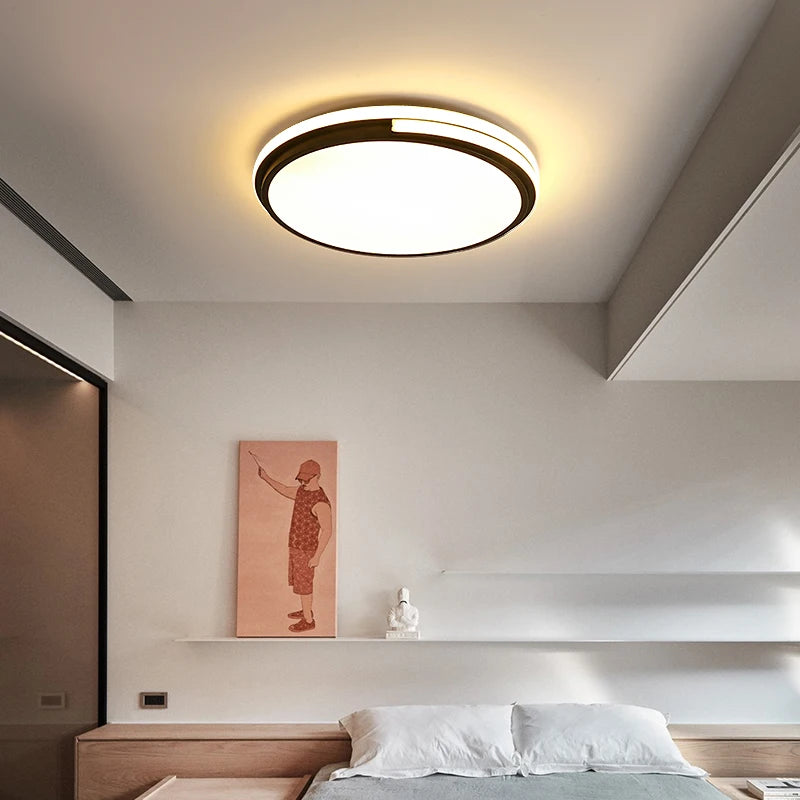 plafonnier led rond avec luminosité réglable pour intérieur - vue 6 sur 8