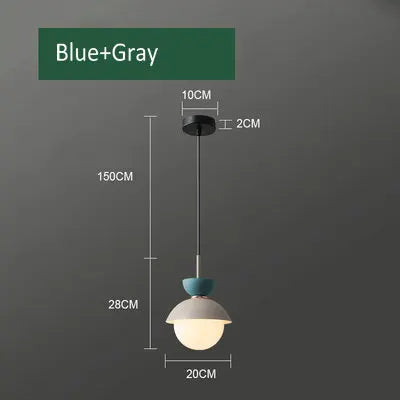 suspension créative avec abat-jour en verre et long câble - vue 19 sur 18