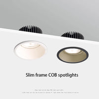 projecteurs led cob haute qualité cadre étroit downlight