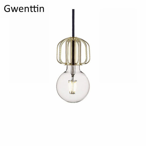 Minimalistische nordische Pendelleuchte aus Eisen für den Innenbereich - vue 12 sur 12