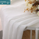 Rideau lin et tulle rayures style europeen salon