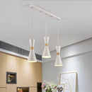 Moderne Pendelleuchte aus Holz kreative Macaron
