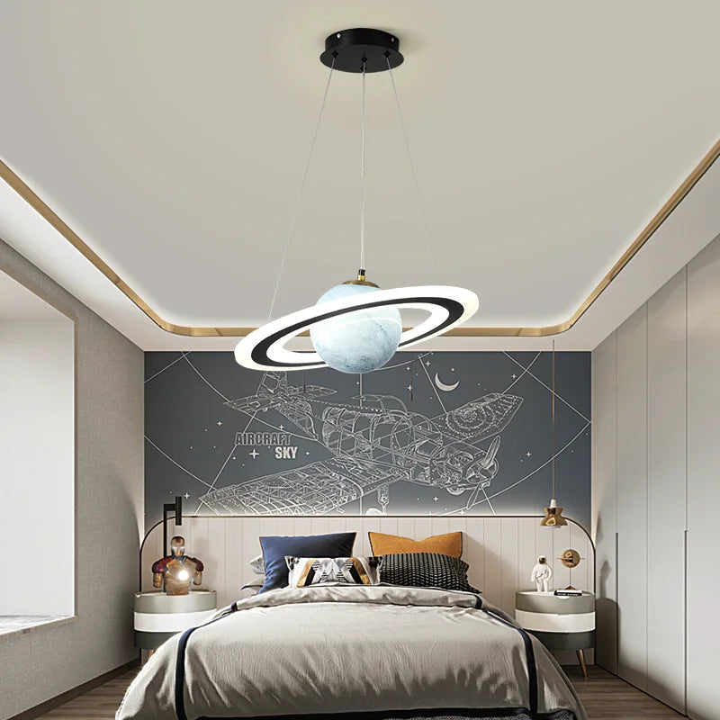 suspension design boule en verre pour décoration intérieure enfant - vue 5 sur 8