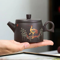 Théière artisanale yixing motif grue 170 ml