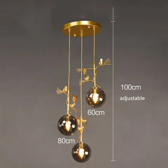 Moderne Glas-Pendelleuchte für elegantes Interieur - vue 8 sur 15