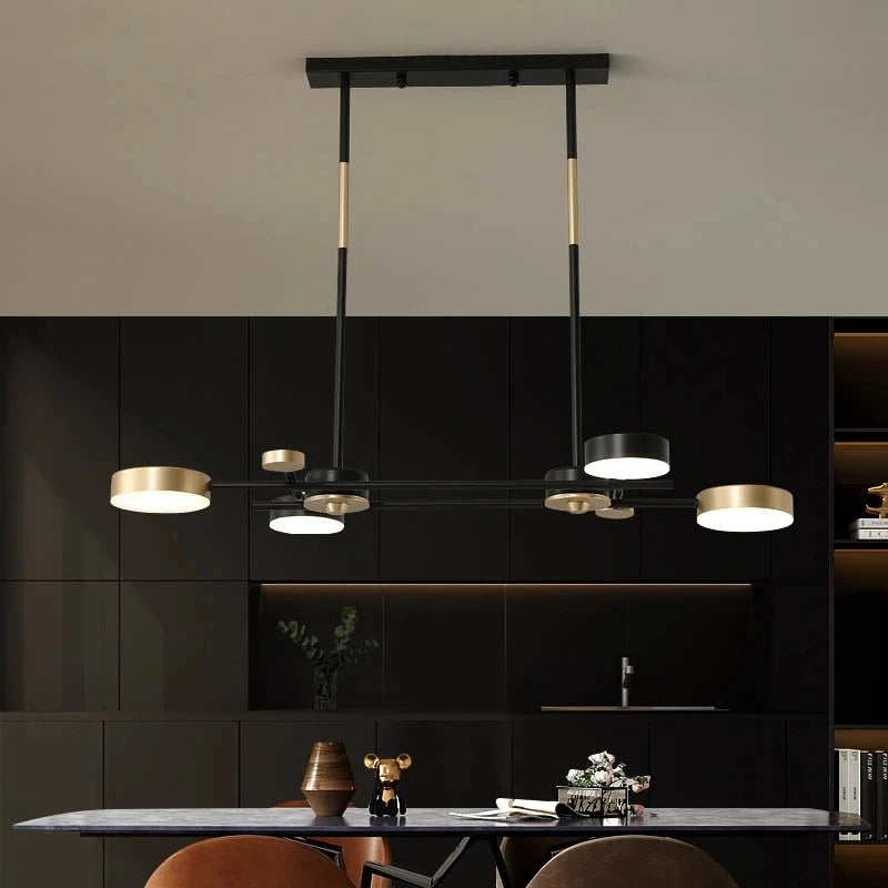 lustre led moderne nordique avec suspension décoratives - vue 3 sur 9