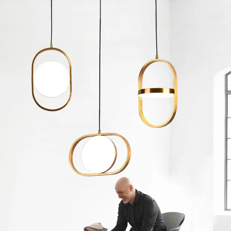 suspension led rotative design pour café bar restaurant et hall - vue 3 sur 14