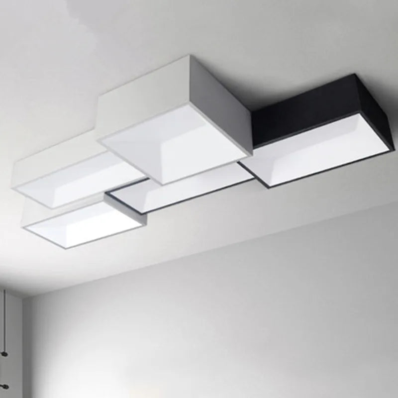 plafonnier led carré à intensité variable à monter soi-même - vue 5 sur 12