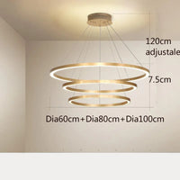 Kronleuchter im modernen nordischen Stil mit rundem Design für die Inneneinrichtung