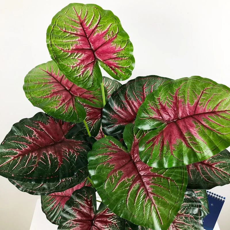 feuilles tropicales monstera palmier artificiel pour décoration intérieure - vue 6 sur 18