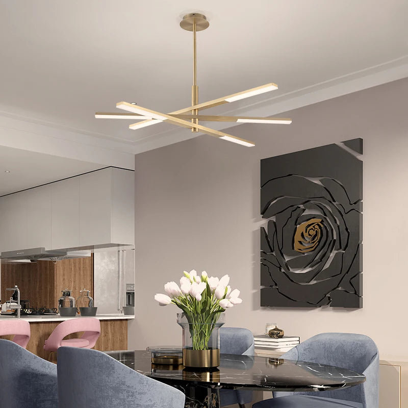 suspension style nordique créatif simple lustre moderne - vue 4 sur 10