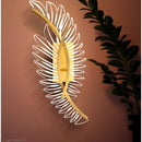 applique murale led design ailes dorées de luxe moderne