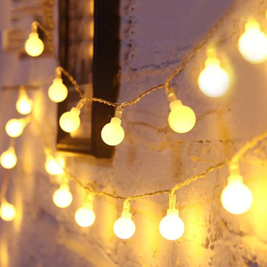 guirlande lumineuse féerique flocons étoiles décoration fête Noël - vue 5 sur 12