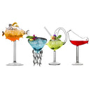 verre a cocktail original motif animaux decoratif soiree
