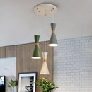 Moderne Pendelleuchte aus Holz kreative Macaron