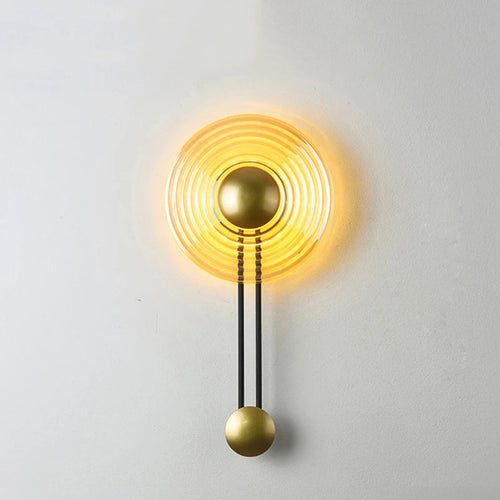 applique murale cloche en métal et verre style européen décoratif