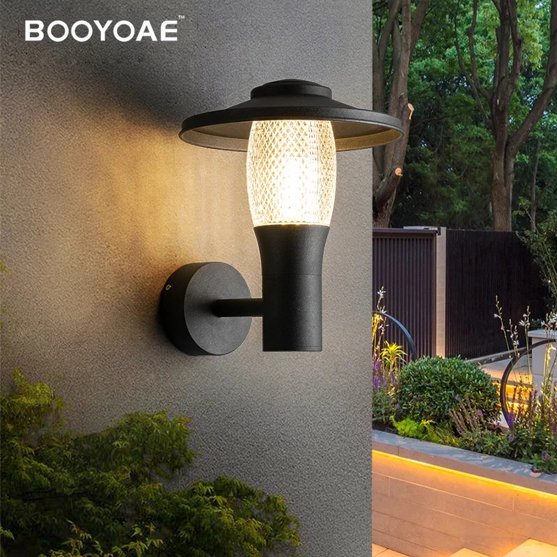 Éclairage mural extérieur Led lampe décorative moderne étanche porche entrée balcon applique terrasse lampe jardin appliques - vue 3 sur 7