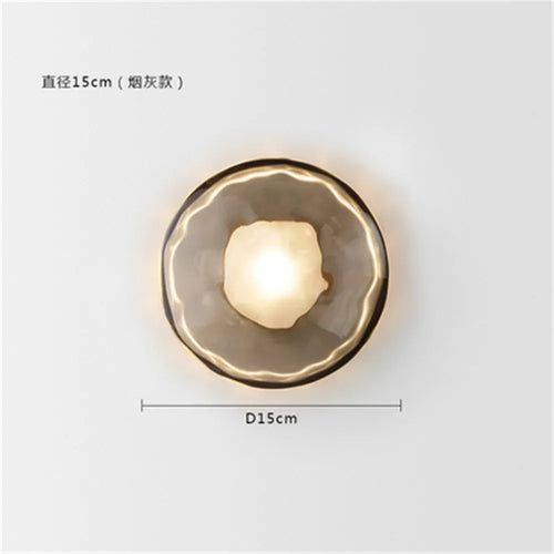 Design-Wandleuchte aus Glas für moderne elegante Dekoration - vue 11 sur 10