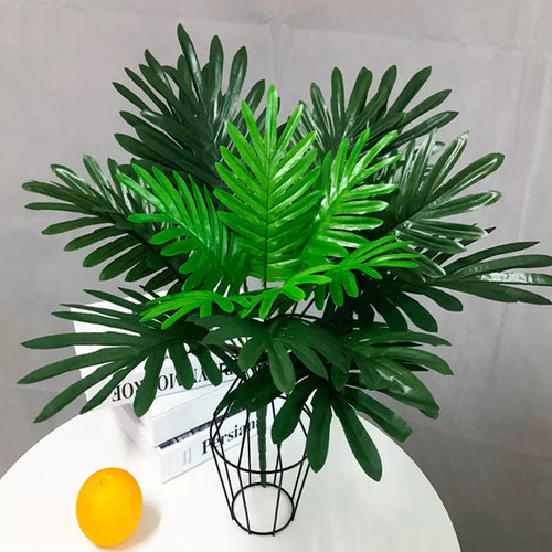 plantes artificielles feuilles de palmier tropical décoration intérieure - vue 3 sur 6