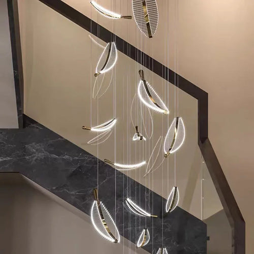 suspension élégante pour escalier et espaces modernes