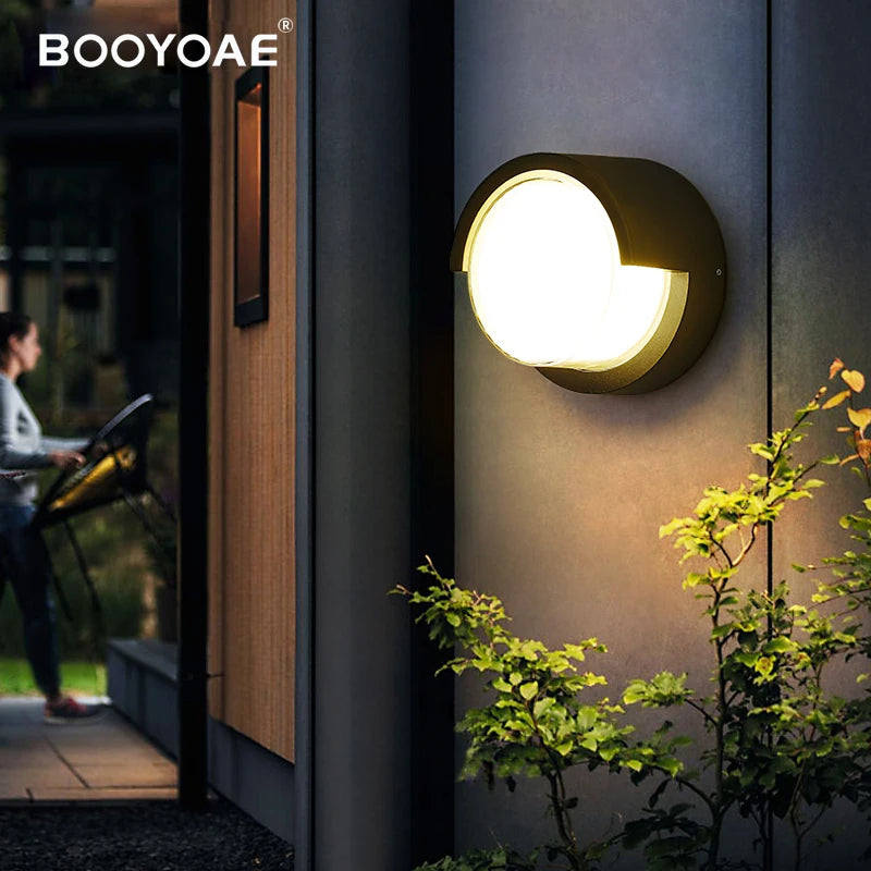 Éclairage mural extérieur moderne étanche IP54 porche balcon terrasse lampe applique jardin en aluminium décor à la maison applique murale lampe - vue 4 sur 10