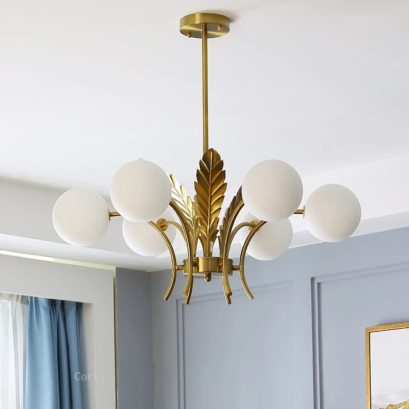 lustre moderne en verre design minimaliste pour intérieur élégant - vue 4 sur 10
