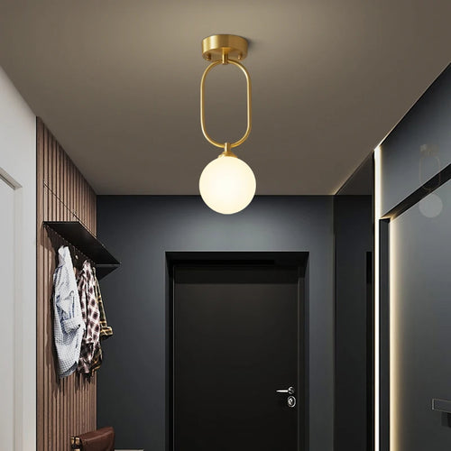 Moderne Wandleuchte aus Kupfer für elegante Innendekoration - vue 2 sur 9