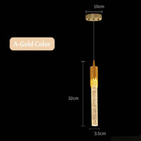 Lampe suspension cristal luxe télécommande alu 220V LED
