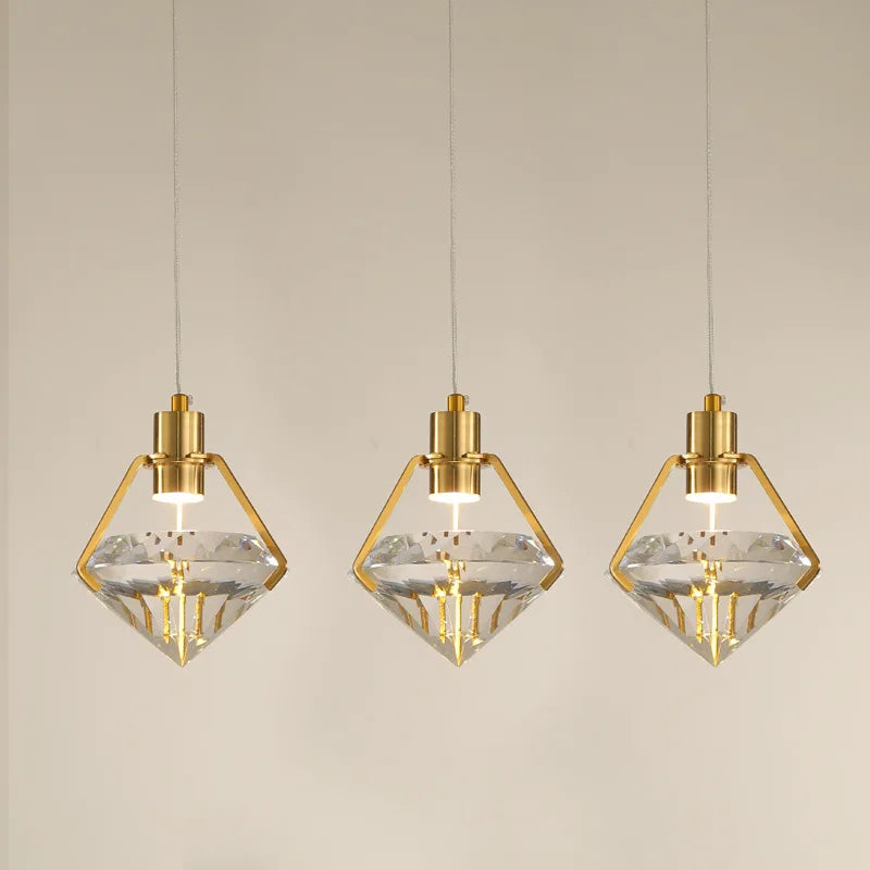 lustre led en cristal post-moderne pour décoration créative - vue 2 sur 9
