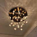 lustre à led moderne design cristal pour un éclairage luxueux