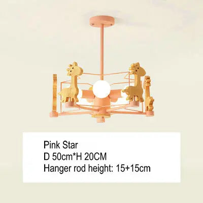 Suspension LED diamant bois Etoile - vue 7 sur 11