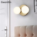 Moderne LED-Wandleuchte aus Glas für die Innendekoration