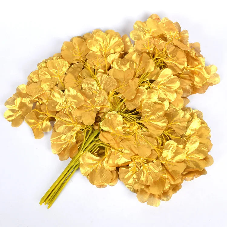 lot de 12 feuilles d'érable artificielles pour décoration d'automne - vue 19 sur 19