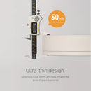 Plafonnier blanc et rond design à LED