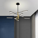 Moderner Kronleuchter mit minimalistischem nordischem Design und LED-Beleuchtung für den Innenbereich