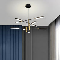 Moderner Kronleuchter mit minimalistischem nordischem Design und LED-Beleuchtung für den Innenbereich