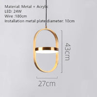 suspension led rotative design pour café bar restaurant et hall