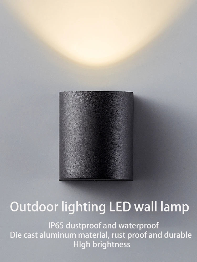 applique murale led étanche pour jardin et intérieur - vue 2 sur 5