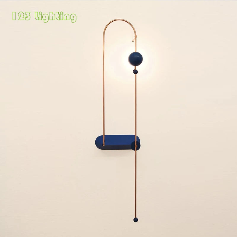 applique murale led en métal pour éclairage nordique moderne - vue 3 sur 10